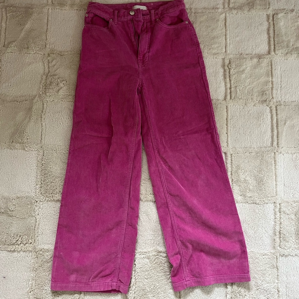 BDG Pink Corduroy Wide-leg Pant, Urban Outfitters